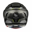 MT Helmets Atom SV Transcend E2 Fényes Matt Szürke Felnyitható Motoros Bukósisak