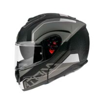 MT Helmets Atom SV Quark A0 Fekete/Szürke Felnyitható Motoros Bukósisak