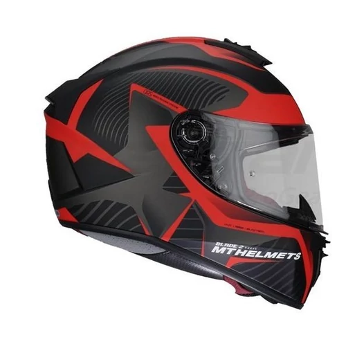 MT Helmets Blade 2 SV Blaster matt fekete piros