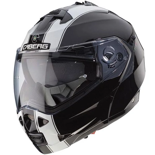 Caberg Duke 2 Legend Fehér/Fekete Felnyitható Motoros Bukósisak (OUTLET)