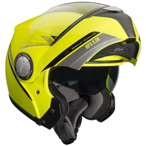 Givi X.08 Neonsárga Felnyitható Motoros Bukósisak (OUTLET)