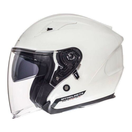 MT Helmets Avenue SV Solid Gyöngyfehér Nyitott Motoros Bukósisak