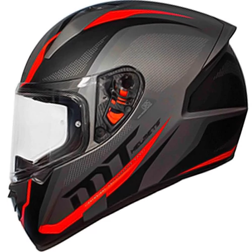 MT Helmets Stinger Spike B5 Fényes Piros Zárt Motoros Bukósisak
