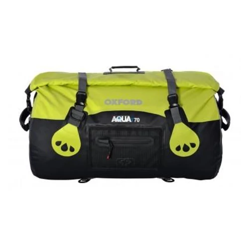 Oxford Aqua T-70 Vízálló Hengertáska Fekete/Fluo Ol473